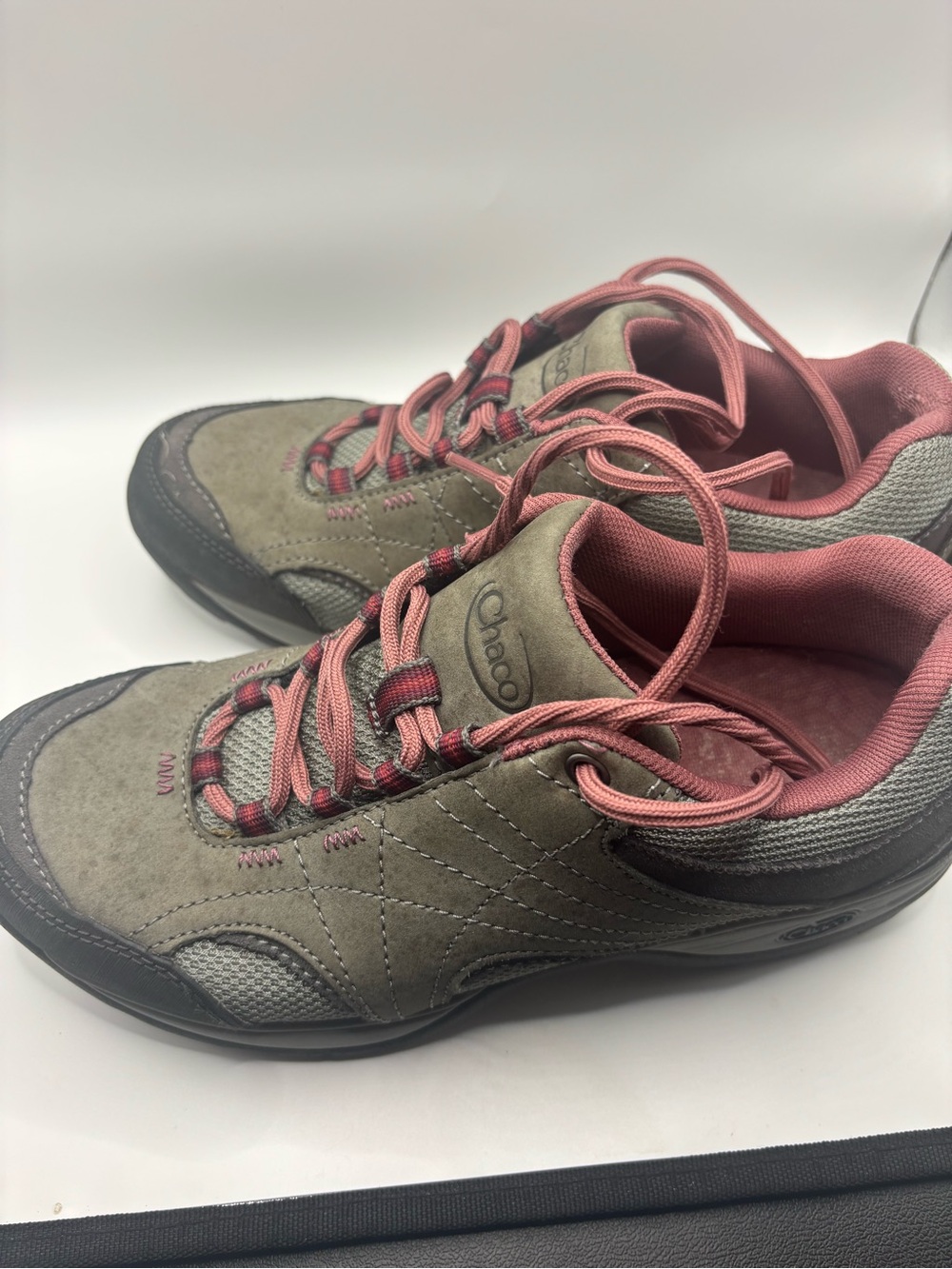 Chaco Women's Olive and Pink Trail Sneakers - Picture 4 of 5